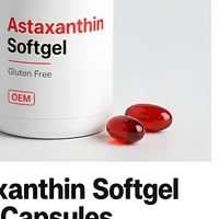 Capsules d'astaxanthine OEM ODM, 60 gélules, étiquette privée, complément alimentaire