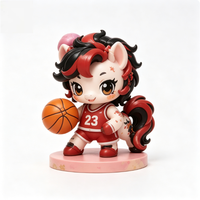 Figurine de collection personnalisable en PVC, motif étoile et cheval, 9 cm, jouet promotionnel, figurine de designer, cadeau, collection d'objets d'art