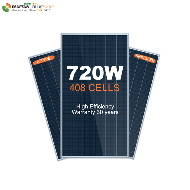 New Arrival N-type Shingled Solar Panel 700w 720w 800w 1000w Bifacial Mono for Solar System High Efficiency