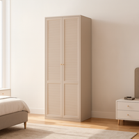 Armoire en acier moderne avec armoire de rangement supérieure |   Système de placards modulaires pour chambres de luxe – Conception de rangement vertical type armoire