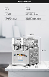 Nhà điện tự động slushie <span class=keywords><strong>Maker</strong></span> 2 xe tăng nhanh chóng đóng băng đông lạnh uống nước trái cây <span class=keywords><strong>Ice</strong></span> <span class=keywords><strong>Cream</strong></span> slushy <span class=keywords><strong>Maker</strong></span> cho hộ gia đình sử dụng - Product Image 3