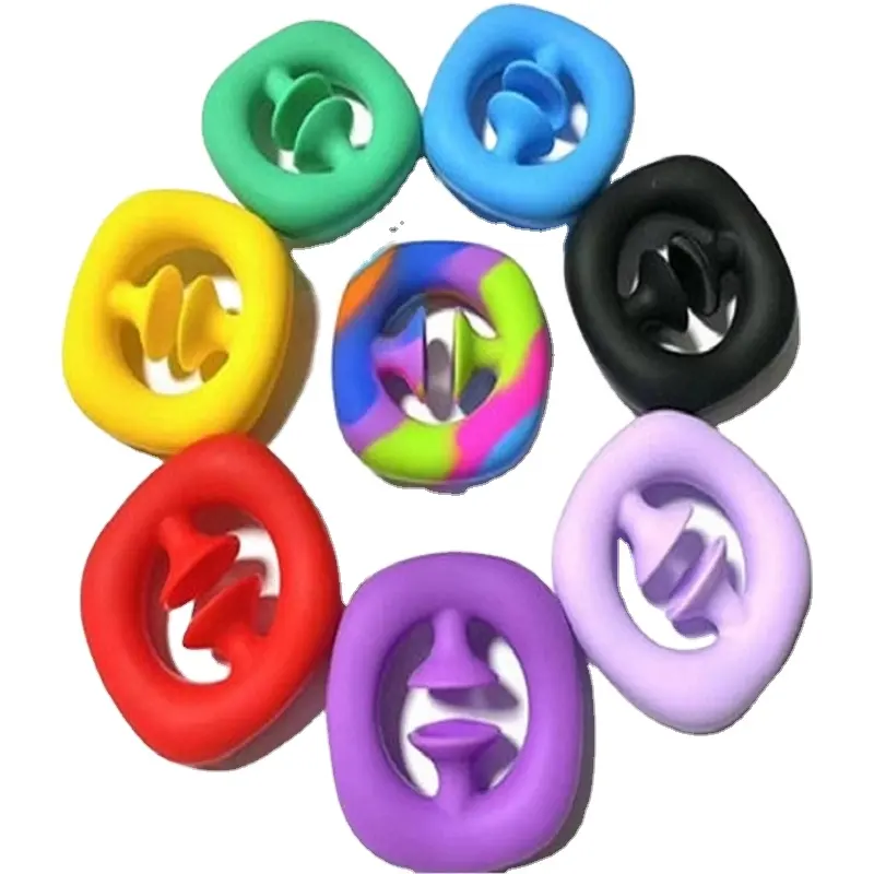 Finger Hand Grip Stress Reliever Toy Adult Child Funny Anti-stress Fidget Toys Snapper Noise Maker Toy