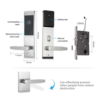 Software de Gestión de Cerraduras de Hotel, Sistema Electrónico de Seguridad Inteligente con Desbloqueo por Tarjeta, Datos en la Nube, Cerradura de Hotel Todo en Uno (con Llave)