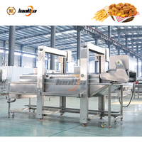 Machine à frire industrielle à écran tactile PLC pour les anneaux d'oignon, friteuse électrique professionnelle, ligne de production de nuggets de poulet