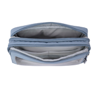 Étui à crayons en nylon bleu clair avec fenêtre transparente, format A5, sac de papeterie pour l'école et le bureau