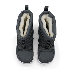 Impermeable Unisex Minimalista Cero Caída Caja de punta ancha <span class=keywords><strong>Botas</strong></span> de senderismo Invierno Niños <span class=keywords><strong>Botas</strong></span> descalzas - Product Image 4