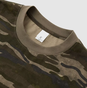 T-<span class=keywords><strong>shirt</strong></span> court de camouflage Boxy pour hommes, poids lourd 230gsm, poids d'épaule en coton lourd américain, t-<span class=keywords><strong>shirt</strong></span> court de rue de marque à la mode - Product Image 3