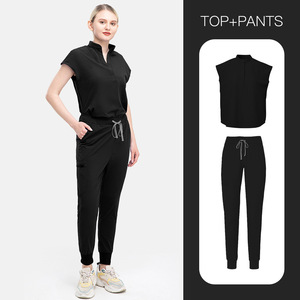 42015 Ensemble de survêtement jogger pour femme, en tissu élastique et flexible, haut de gamme, pour le sport et le style actif - Product Image 1