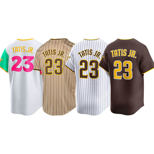 Baseball-Trikot <span class=keywords><strong>San</strong></span> <span class=keywords><strong>Diego</strong></span> Braun, personalisiertes, genähtes Fernando Tatis Jr. Baseball-Trikot - Product Image 2