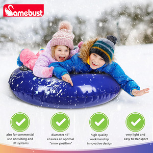 Tubo de nieve inflable Samebust de 47 pulgadas, material grueso, juguete de esquí de invierno para adultos, uso en exteriores - Product Image 3