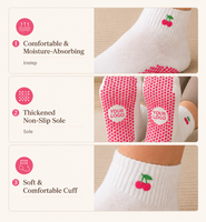 Chaussettes de yoga personnalisées antidérapantes, douces et confortables, chaussettes de pilates antidérapantes de qualité supérieure, chaussettes de yoga personnalisées