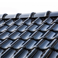 Tuiles solaires de qualité supérieure photovoltaïque 3 noir incurvé 30w 45w tuile solaire Bipv rénovation de maison pour le marché européen