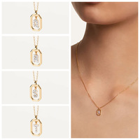Collar con Colgante de Letra del Alfabeto, Joyería de Moda para Mujer, Regalo Personalizado, Delicado y Elegante