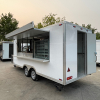 Chariots de congélateur mobile personnalisés pour les chariots de vendeur de snack Nouveaux camions de nourriture Van Street Food Trailers
