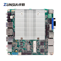 Zunsia Motherboard Intel Apollo Lake N4200 J4205, Mainboard industri tanpa kipas Dual LAN DDR3 LVDS VGA RS232 Nano Itx