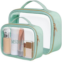 Voyage Transparent Femmes Paillette PVC Maquillage Sacs Lavage Poche Beauté Organisateur Étanche Cosmétique Sac