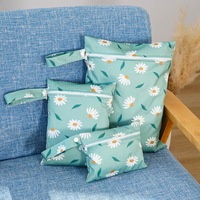 Haute qualité PUL humide sec Nappy sac réutilisable étanche pochette à couches lavable bébé voyage Mini sacs à couches avec poignée