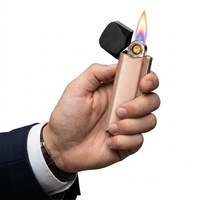 Briquet électronique tendance 2026 grande capacité (25 unités) style classique avec affichage LED et lumière RGB, livraison DDP Europe
