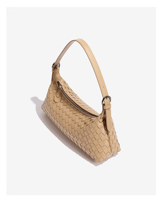 Fashion Woven Hobo <b>Bag</b> for Women <b>Soft</b> PU <b>Leather</b> Shoulder <b>Bag</b> Crescent Crossbody Handbag - Product Image 6