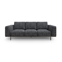 Ensemble de canapés de bureau modernes et extensibles en cuir et tissu de luxe pour les salles d'attente des hôpitaux et des espaces commerciaux