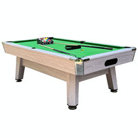 Table de jeu multifonction 3 en 1, table de billard / table de ping-pong / table à manger combinée, plateau en ardoise, structure en bois massif