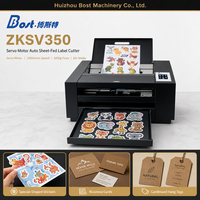 Mesin Pemotong Label Otomatis Bost ZKSV350 dengan Pengumpan Lembaran, Motor Servo, Penentuan Posisi Kamera, AC 220V, Kecepatan 1500mm/s untuk Stiker A3+