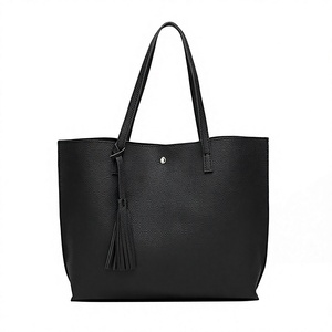 Women's <b>Soft</b> Faux <b>Leather</b> Hand-painted Embroidery Tote Shoulder <b>Bag</b> with Linen Lining Big Capacity for Travel - Product Image 1