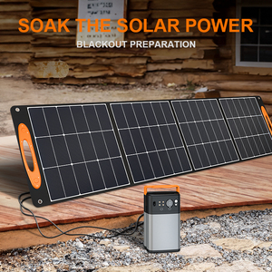 <b>Portable</b> Power Station <b>Solar</b> Kit Foldable 100w/120w/200w/400w Photovoltaic with Energy Storage for Outdoor Use - Product Image 4