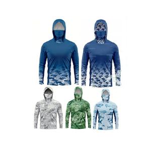 Benutzer definierte Quick Dry Anti-UV-Angel bekleidung Herren Langarm T-Shirts Polyester UPF50 Sonnenschutz Performance Angel hemden - Product Image 1