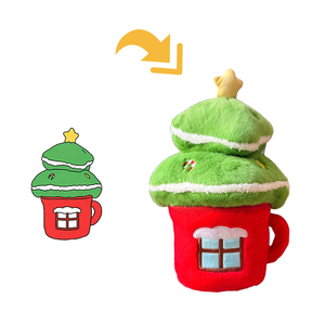 Tazza a Forma di Albero di Natale con Cerniera Interna per Contenere Oggetti, Contenitore Portaoggetti, Regalo Personalizzato con Logo ODM OEM per Eventi e Festività - Product Image 2
