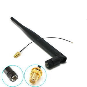 1 set 6dBi 2.4GHz 5GHz <span class=keywords><strong>antenne</strong></span> WiFi double bande + 1x15cm U.FL / to SMA-KY Cable Router colle stick <span class=keywords><strong>antenne</strong></span> - Product Image 1