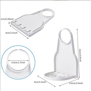 Nuovo <span class=keywords><strong>Porta</strong></span> Detersivo in ABS per Lavanderia, Design Senza Foratura e Installazione Gratuita, Previene Versamenti e Gocciolamenti - Product Image 4