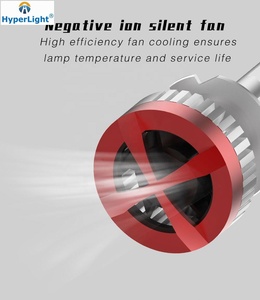 Hyperlight phụ tùng ô tô Led Đèn Pha Bóng đèn V19 6500K H7 H11 H3 9005 9006 Mini Car Led Đèn Pha 110W tự động LED đèn 12V IP68 - Product Image 6