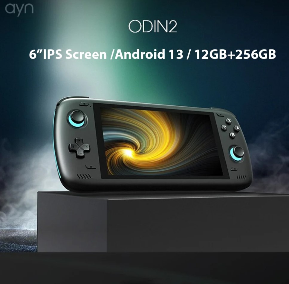 Ayn Odin 2 Handheld Game Console - Retro Fun in 6 Inch Screen
