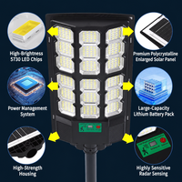 Lampe solaire LED IP65 pour extérieur, idéale pour la maison, la cour, la rue ; avec télécommande intelligente et détecteur de mouvement, fixation murale