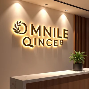 Dropshipping tùy chỉnh cửa hàng 3D chữ signage kim loại Backlit kinh doanh Hội Đồng Quản trị biểu tượng cửa hàng phía trước kênh <span class=keywords><strong>LED</strong></span> chiếu sáng dấu hiệu - Product Image 1