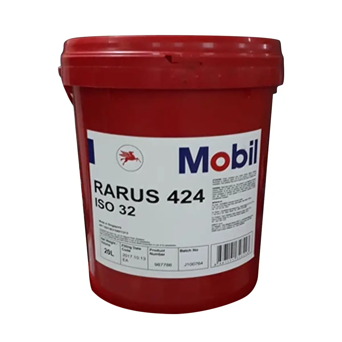 Mobil Rarus 424 Series ISO 32 Oilsquare Huile moteur industrielle Additif haute performance pour une bonne protection de l'équipement