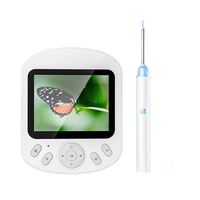 Nouvel Otoscope Intelligent Portable V1 avec Observation en Temps Réel, Caméra Auriculaire Visuelle LED Numérique, Photos et Vidéos 2MP 1080P HD avec Écran