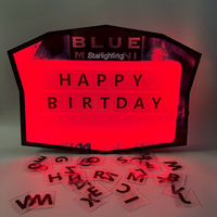 Présentoir de bouteilles de champagne lumineux LED personnalisé avec logo, panneau lumineux coloré VIP pour discothèque et lounge