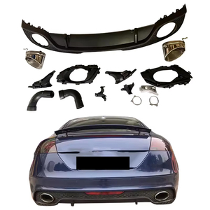 Prix de gros Kit de carrosserie S-line Diffuseur de pare-chocs arrière avec tuyau d'échappement pour Audi TT TTS <span class=keywords><strong>8J</strong></span> à <span class=keywords><strong>TTRS</strong></span> Style 2008-2014 - Product Image 1
