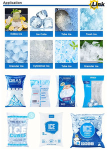Machine à glaçons automatique de qualité alimentaire avec emballage, 20 sacs/min, pour la Belgique - Product Image 1
