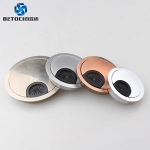Zinc Alloy Cable Box 60mm Round Hole Cover Metal Cable Management Accessory Detachable Bolt Inserting Type - Product Image 4