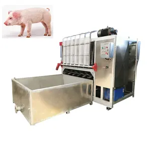 Máquina de desbarbado de cerdo, línea de matadero de cerdo, precio barato