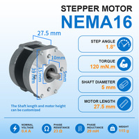 Moteur pas à pas hybride NEMA16 de haute qualité 39 mm 1,8 °   Moteur pas à pas DC biphasé pour imprimante, éclairage de scène, machine CNC
