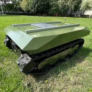 Robot de pista de goma RC multifuncional orugas plataforma de orugas tren de rodaje chasis de tanque de robot inteligente para extinción de incendios