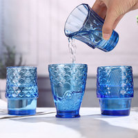 Ensemble de tasses créatives en forme de poisson Koi, dignes d'Instagram, en verre de haute qualité, matériaux sains, empilables, pour le sport, compatibles lave-vaisselle