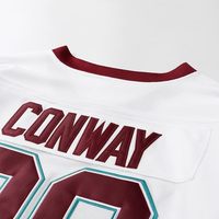 Jersey Hoki Film Mighty Ducks 90an Hip Hop Pria Dewasa untuk Pesta dengan Huruf dan Angka Jahit 100% Poliester Model Tarik