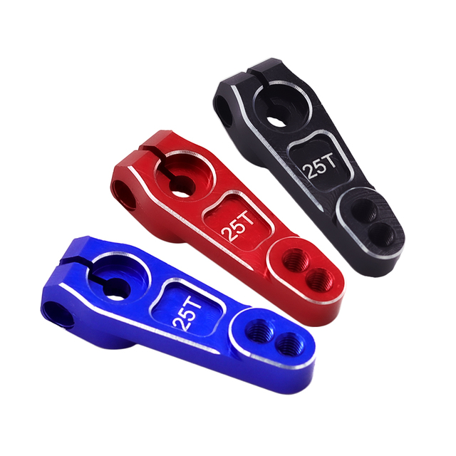 7075-t651 Metal 25t Steering Arm Servo Horn 1/10 Rc Crawler Trax Axial Scx10 Yikong Rgt Made in Mainland China Upgrade Parts