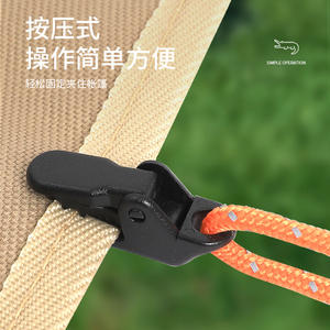 Hike Mount Mini Clip Tipo Caimán 3.3X1.2Cm de Plástico Impermeable para Sujeción de Lonas de Tienda de Campaña para Uso Exterior - Product Image 5