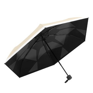 Three-fold Hand-opening Ultra-light Memory Patch Small Fresh Sunlight Rain Dual-use Sunshade <b>Umbrella</b> - Product Image 1